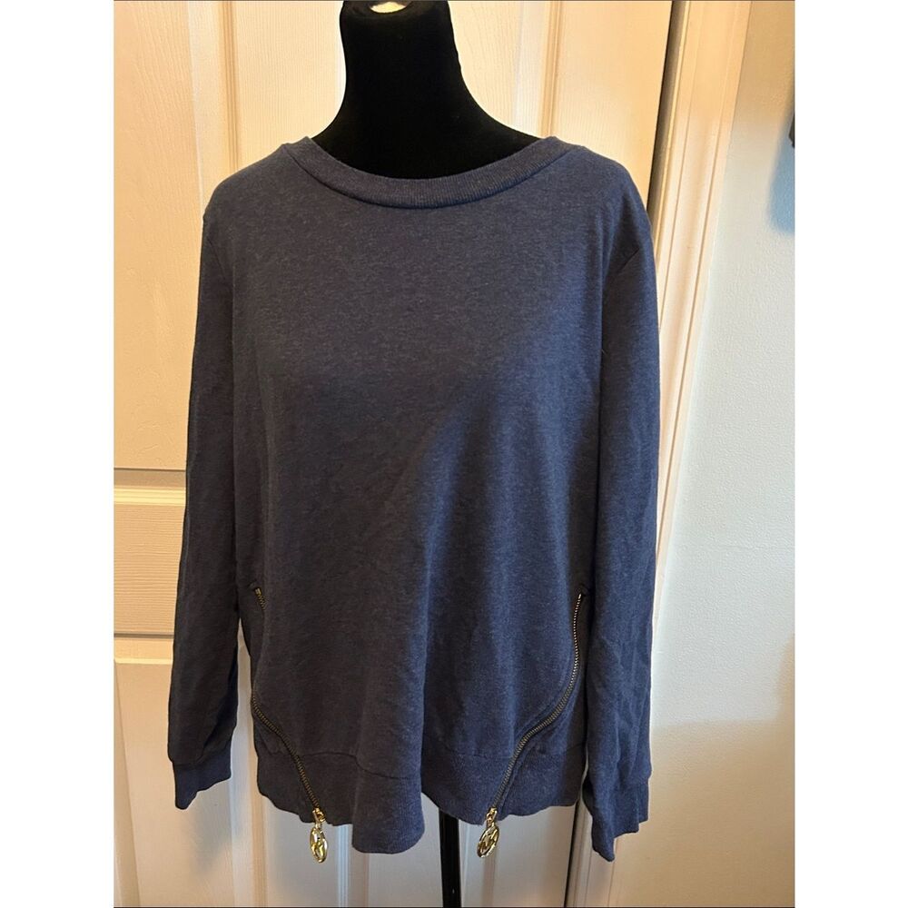 Michael Kors Navy Knit Crewneck Sweater